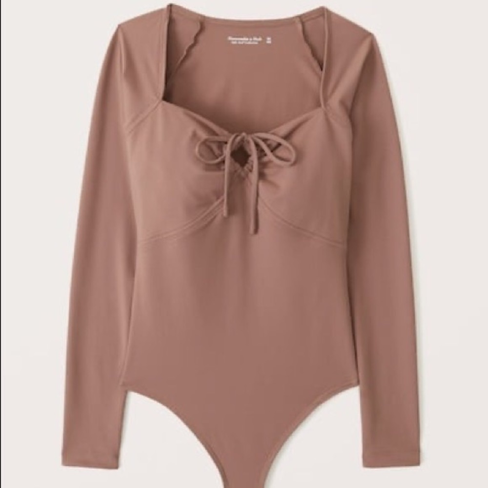 Abercrombie brown bodysuit size XS
